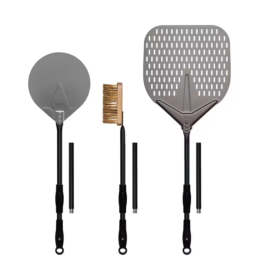 Alfa Forni Pizzaschaufel Set Large 35 cm Schaufel und Wender