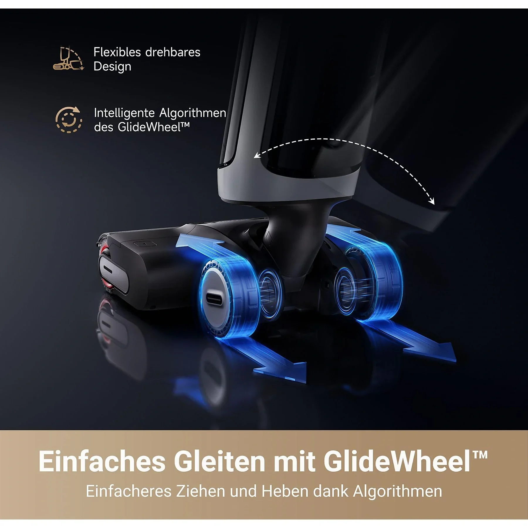 DREAME H14 Pro Nass und Trockensauger Schwarz für Böden und Teppiche