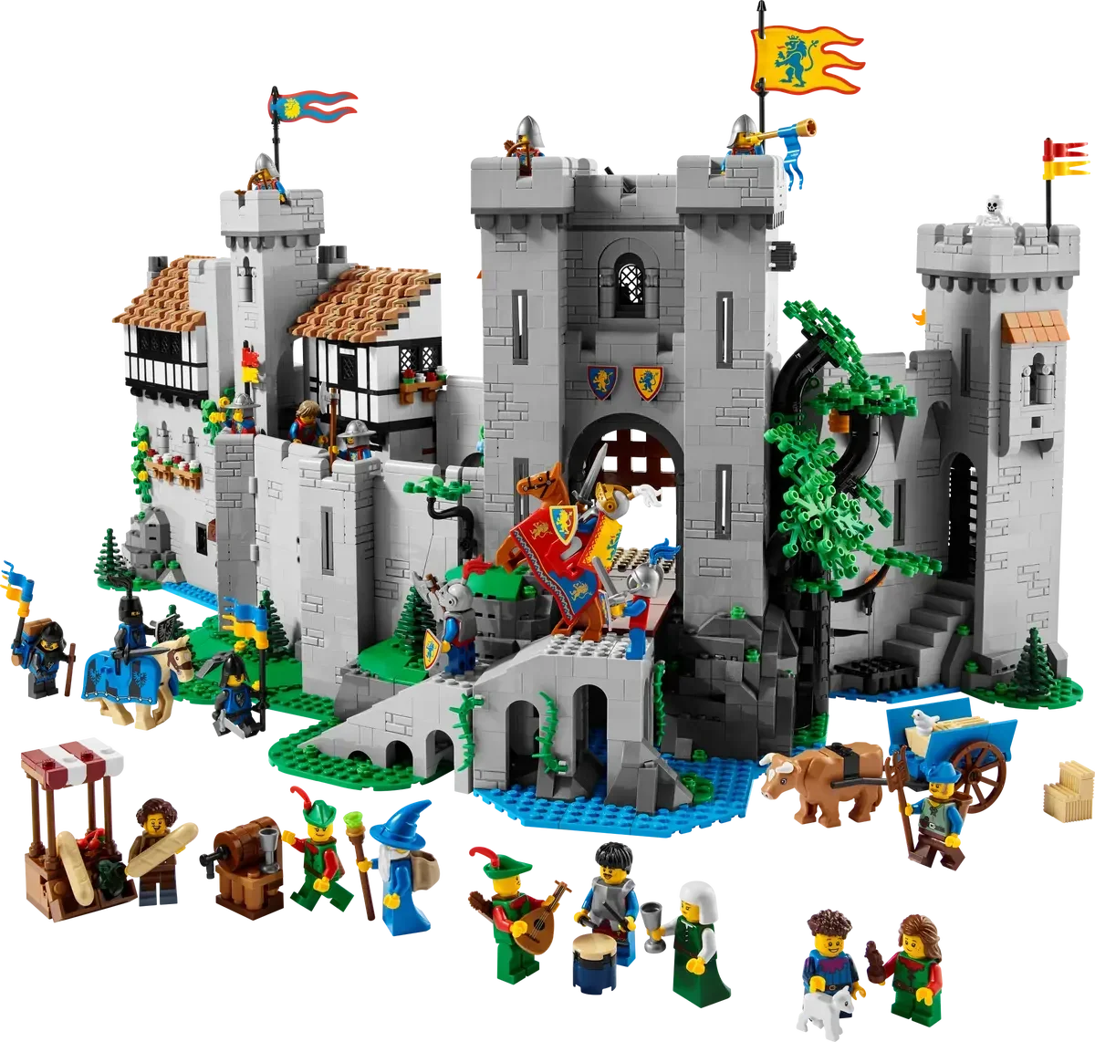LEGO ICONS 10305 Löwenritterburg Bauset Mittelalter für Erwachsene