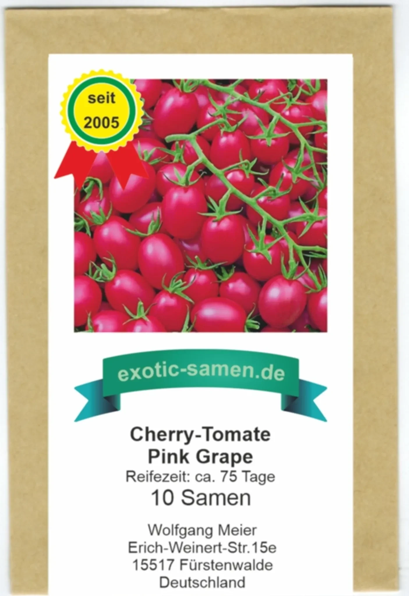 Cherrytomate „Pink Grape“ – süß & sehr ertragreich – ca. 10 Samen