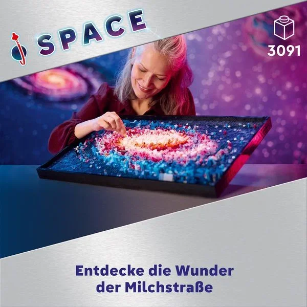 LEGO Art Die Milchstraßen-Galaxie Wandkunst Kreativ-Bauset 31212
