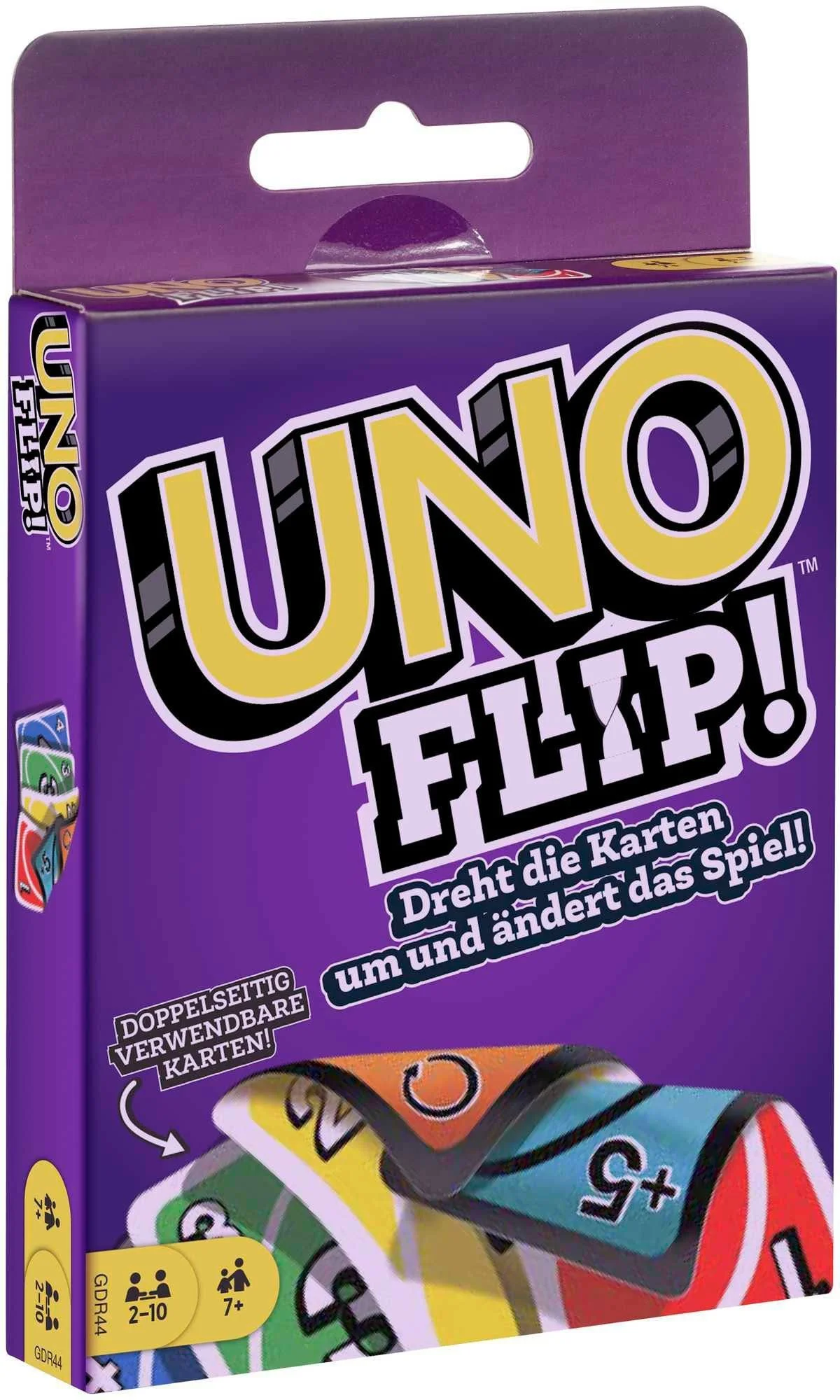 UNO Flip™ – Doppelseitiges Kartenspiel • Familien- & Partyspiel • 2–10 Spieler