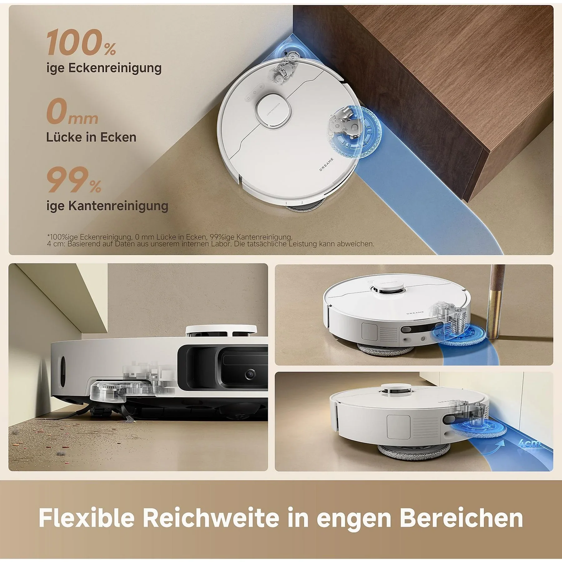 Dreame L10s Ultra Gen 3 Staubsauger und Wischroboter Weiß