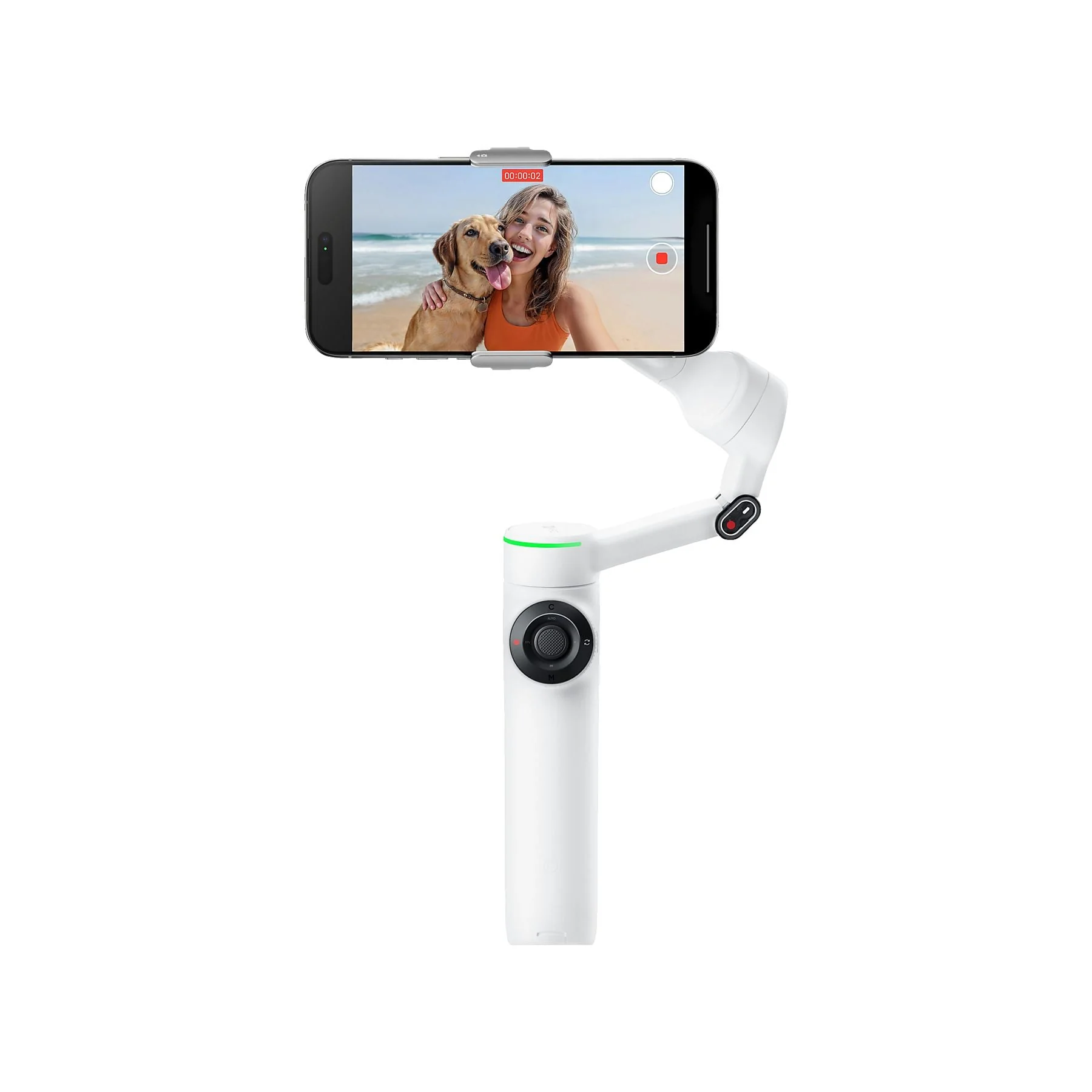 INSTA360 Flow 2 Pro Standard Bundle Gimbal Schneeweiß Smartphone