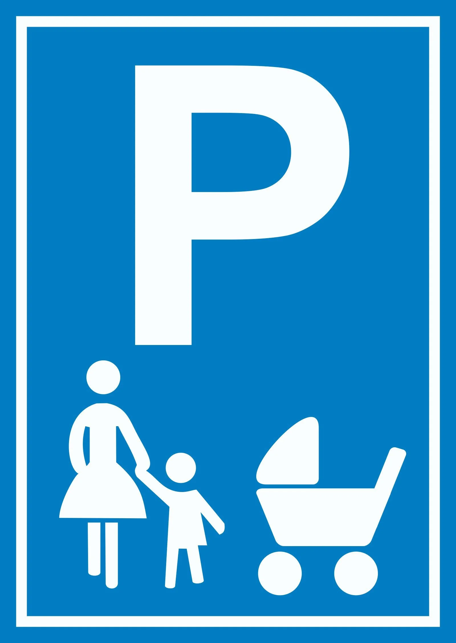 Hinweisschild „Mutter & Kind Parkplatz“ – Wetterfest • Stabil • UV-beständig