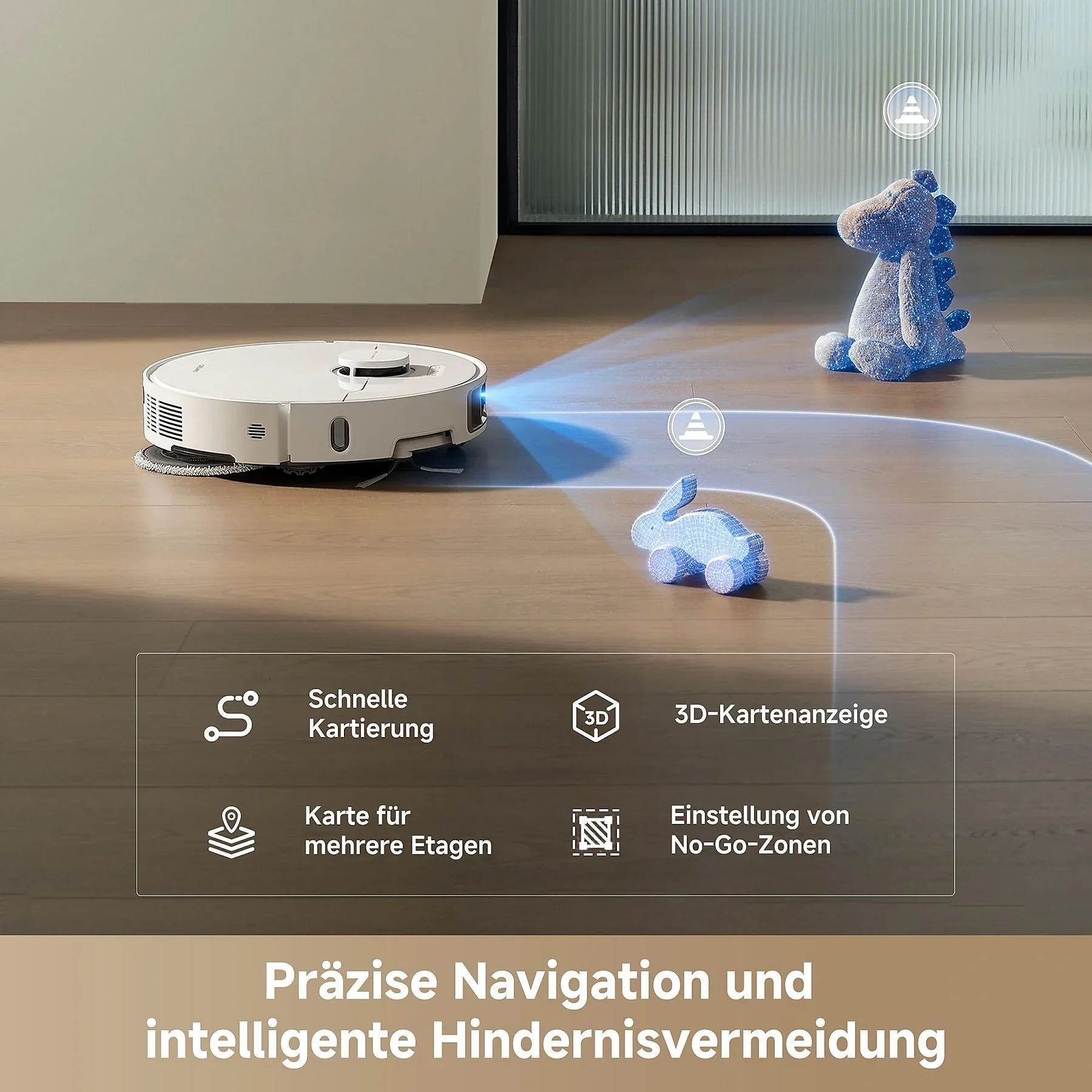 Dreame L10s Ultra Gen 3 Staubsauger und Wischroboter Weiß
