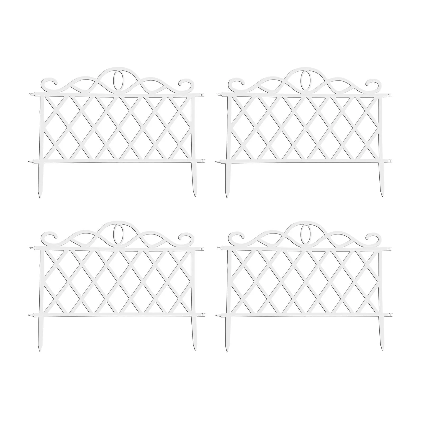 HTI-LIVING · Beetbegrenzung Zierzaun „Nessa“ · Antik-Optik