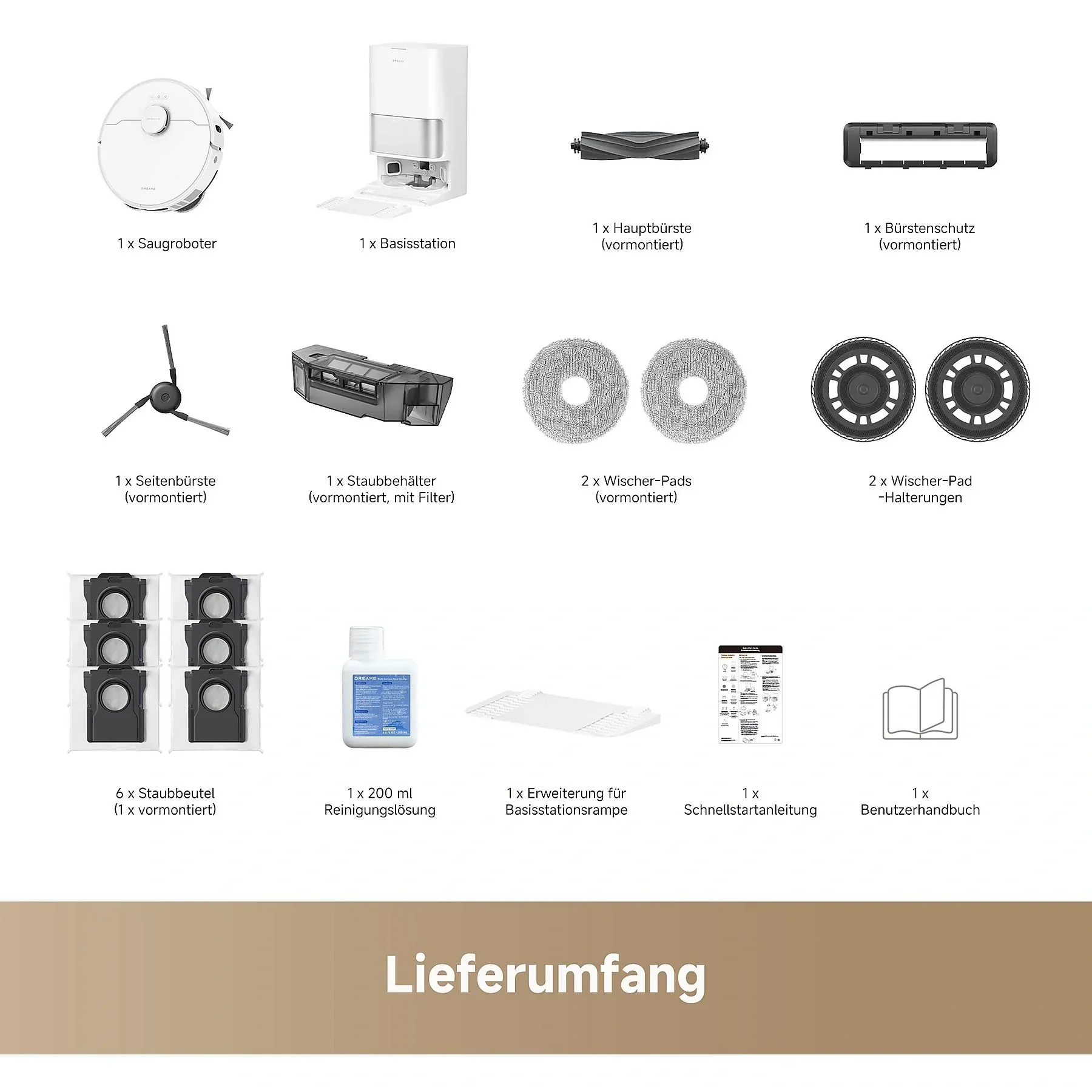 Dreame L10s Ultra Gen 3 Staubsauger und Wischroboter Weiß