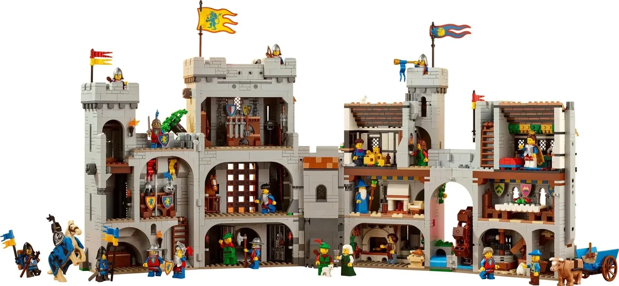 LEGO ICONS 10305 Löwenritterburg Bauset Mittelalter für Erwachsene