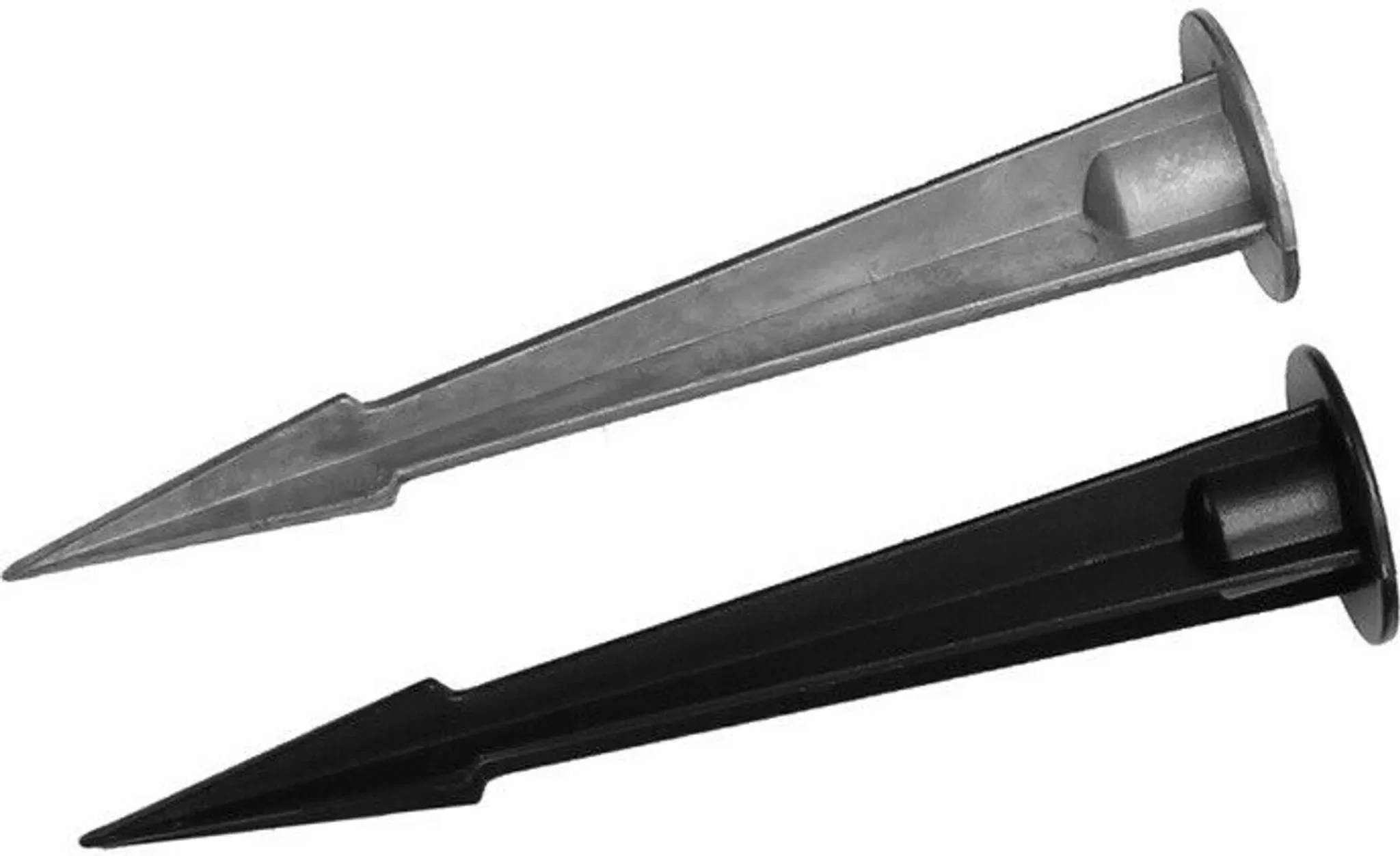 Erdspieß für LED-Fluter, 160 mm, Alu-Natur