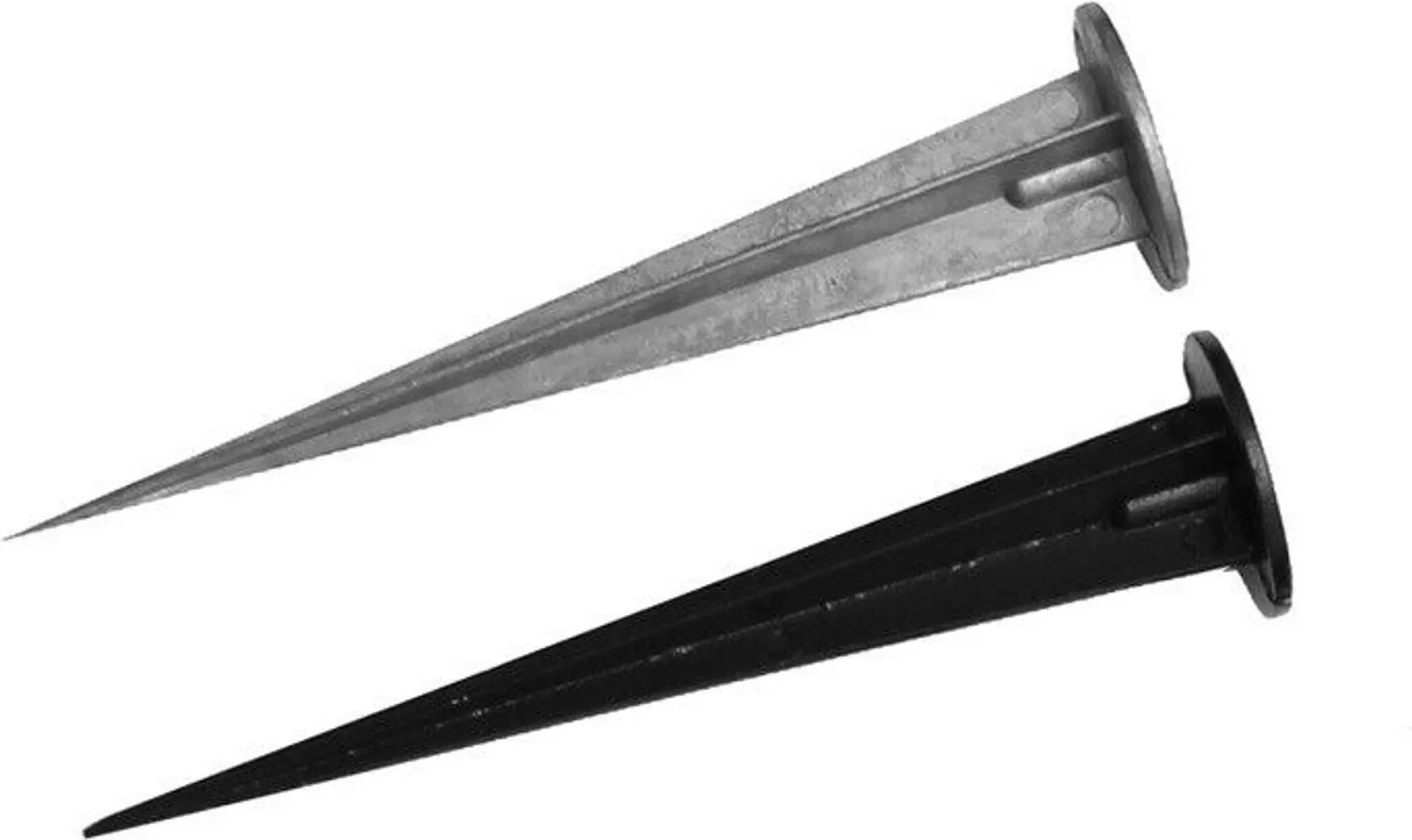 Erdspieß für LED-Fluter, 150 mm, Schwarz