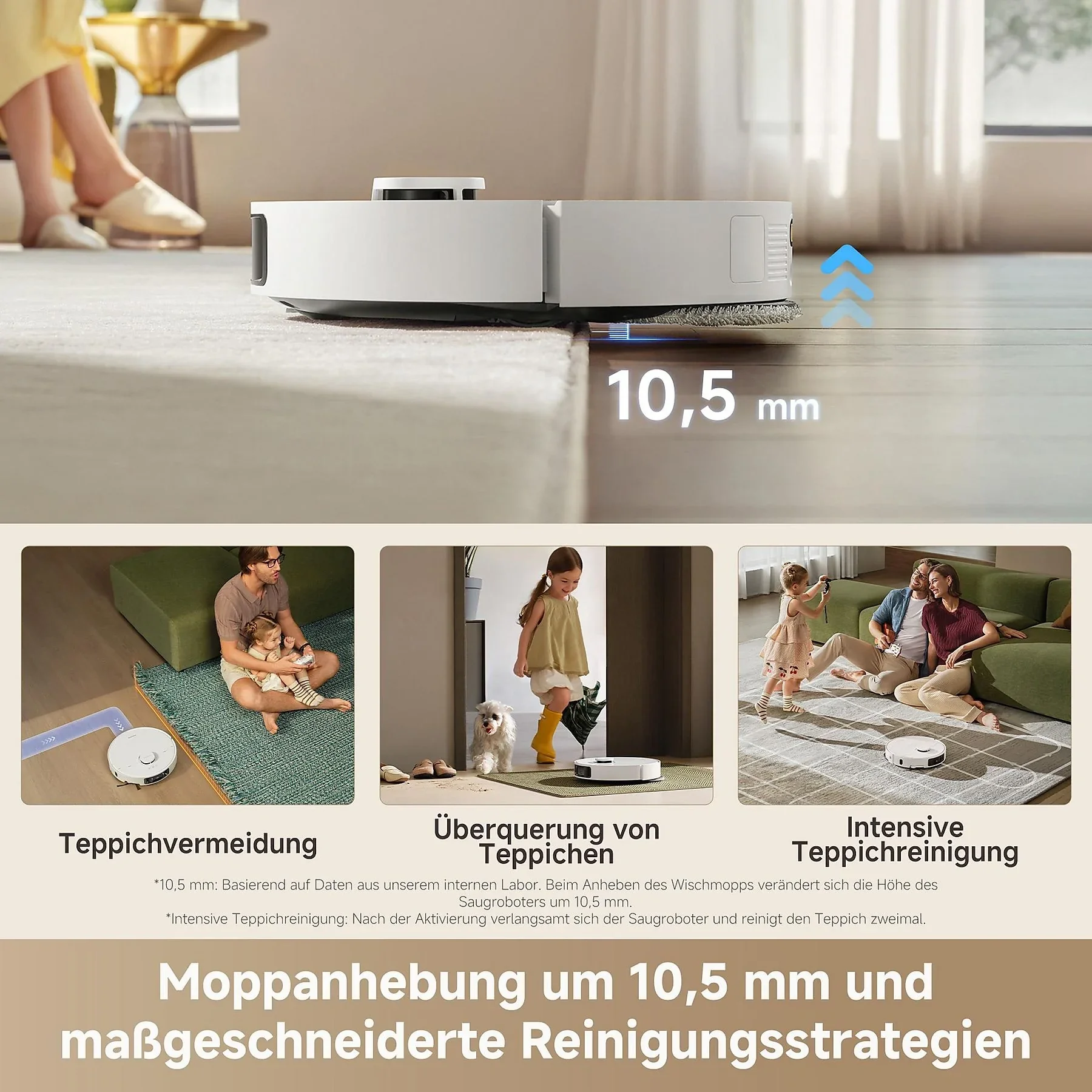 Dreame L10s Ultra Gen 3 Staubsauger und Wischroboter Weiß
