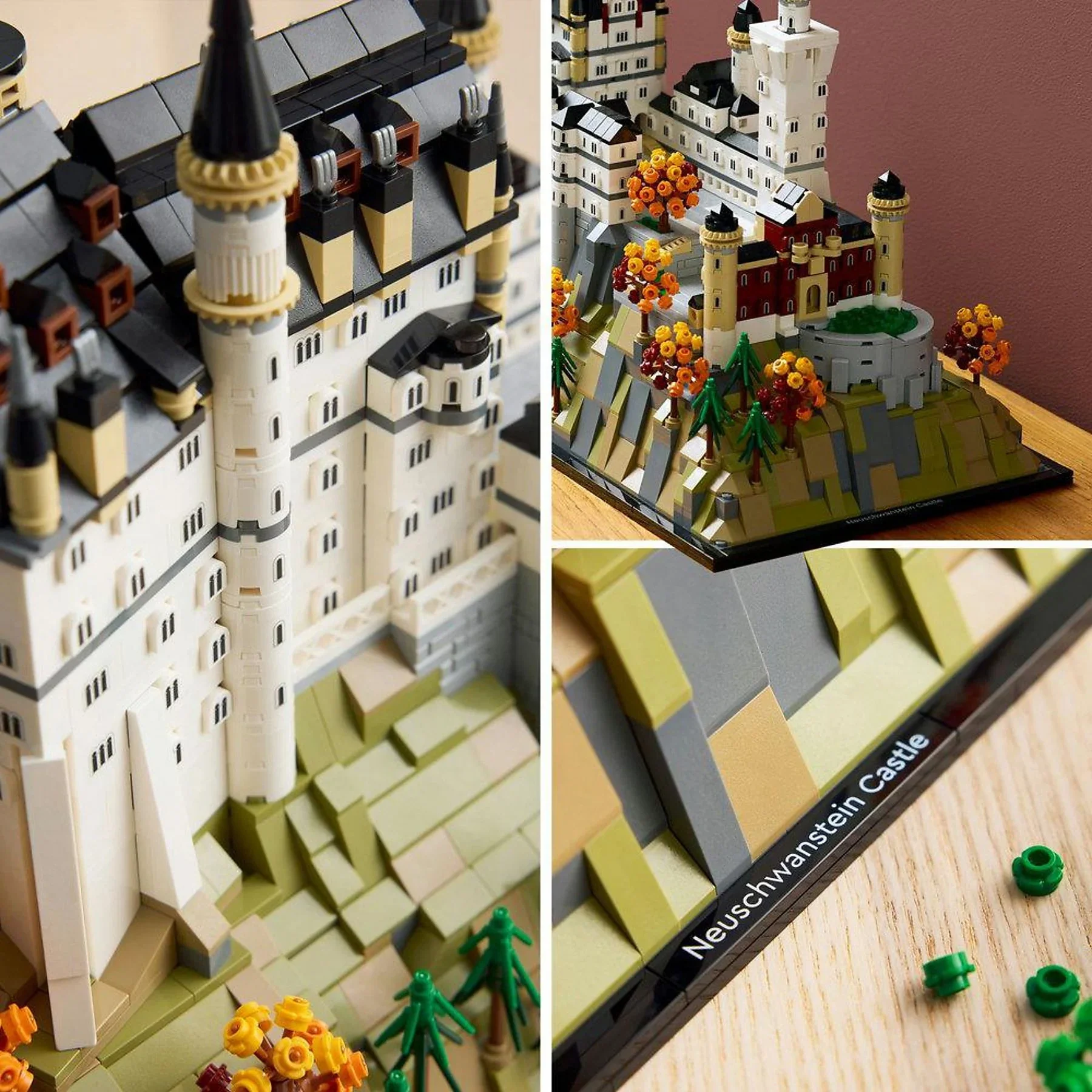 LEGO Architecture Schloss Neuschwanstein Bausatz 21063, mehrfarbig