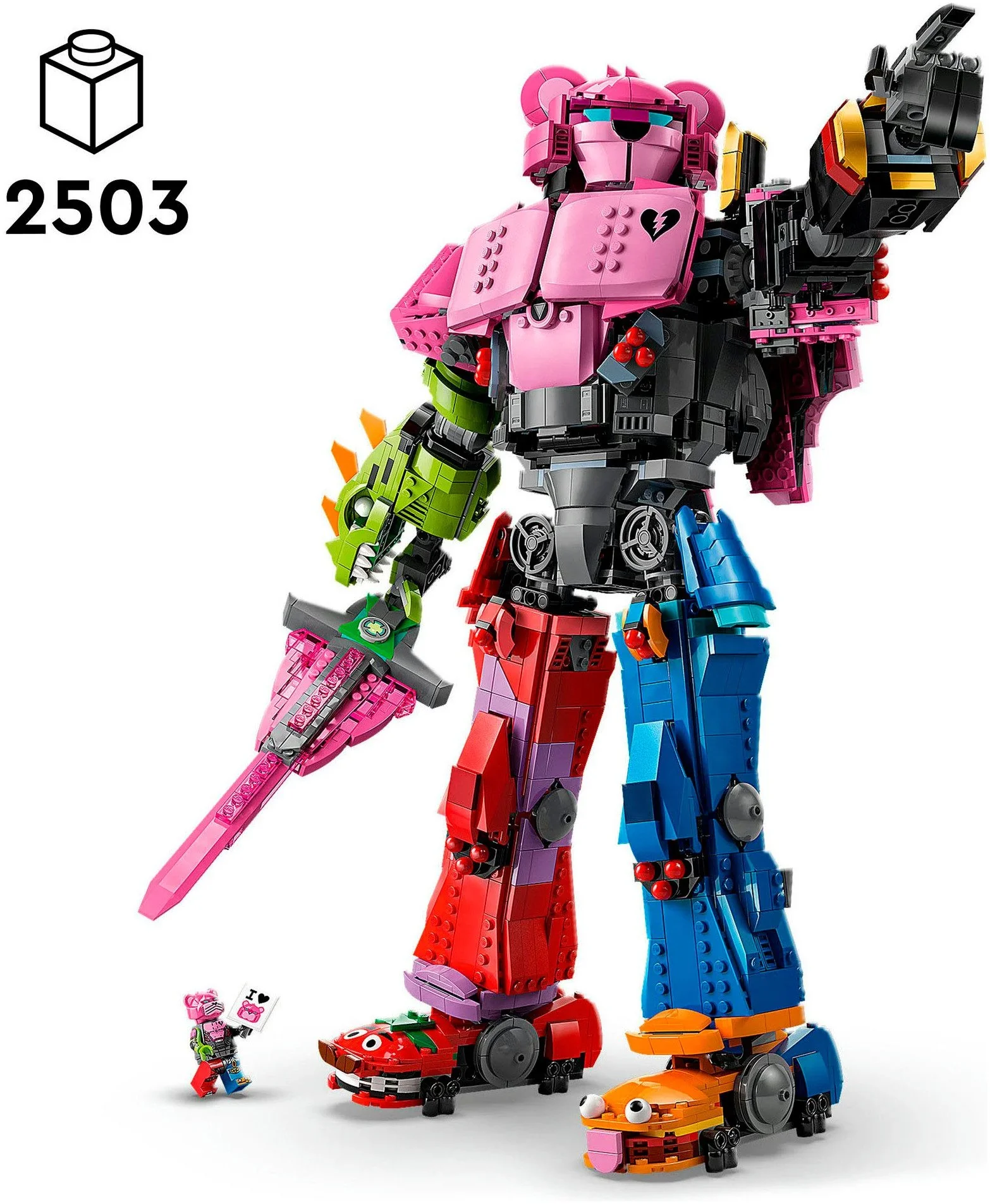 LEGO Fortnite Mecha-Anführer 77078 Bauset Sammlermodell 2503 Teile