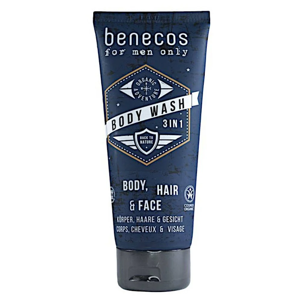 3in1 Body Wash „For Men Only“ – 200 ml, kraftvoll & biologisch zertifiziert