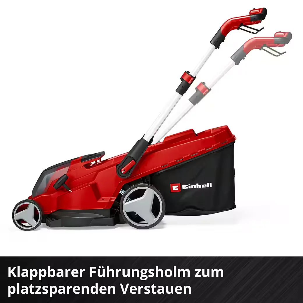 Akkurasenmäher RASARRO 36V 42 cm mit 2 x 5 2 Ah Akkus
