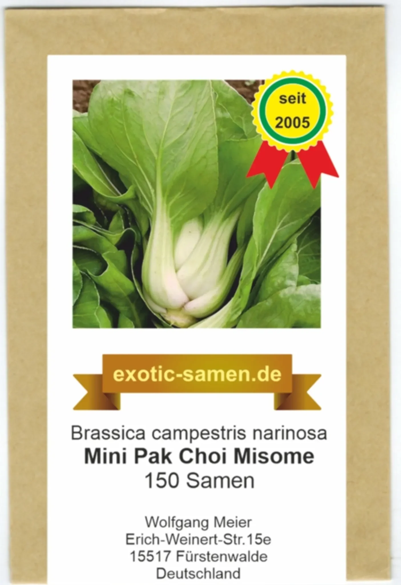 Baby Pak Choi „Misome“ – Mini-Pak-Choi, winterhart, ca. 150 Samen