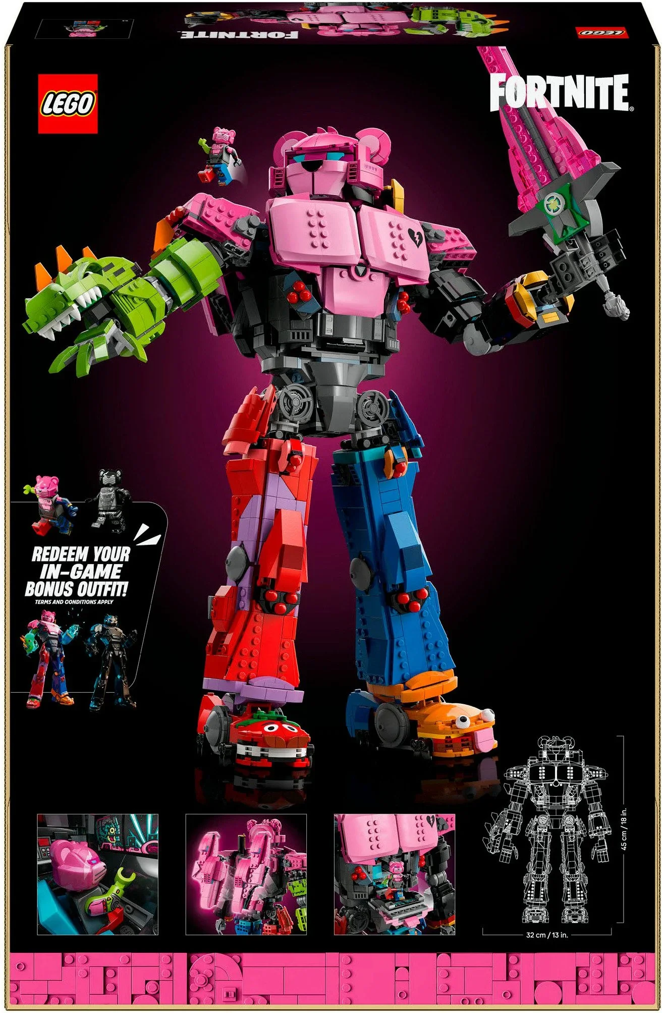 LEGO Fortnite Mecha-Anführer 77078 Bauset Sammlermodell 2503 Teile
