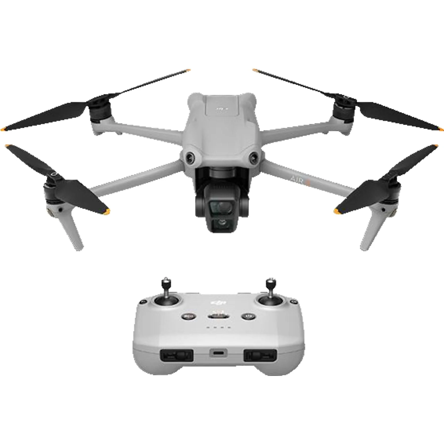 DJI Air 3 (DJI RC-N2) Drohne, Grau, 4K Kameradrohne mit GPS