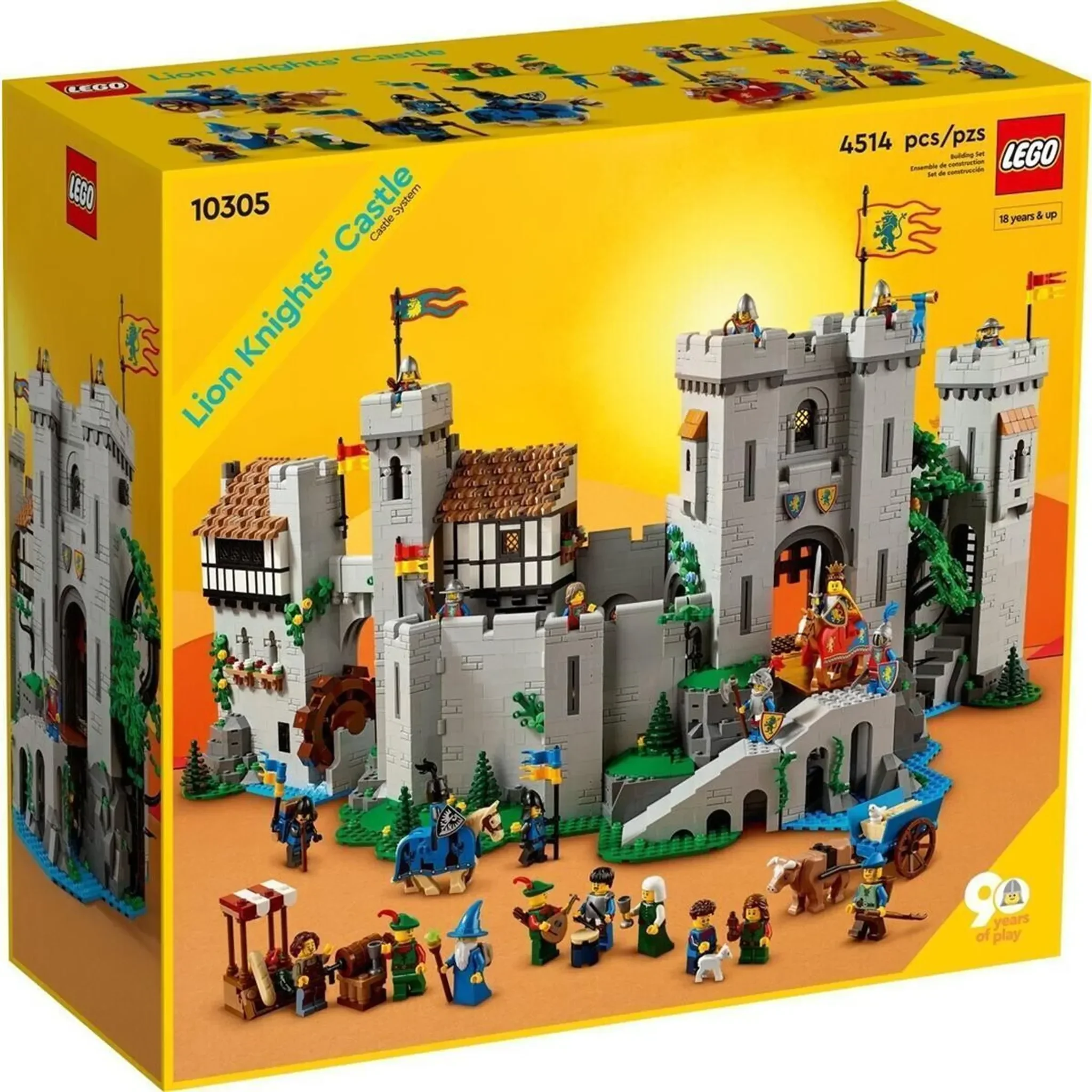 LEGO ICONS 10305 Löwenritterburg Bauset Mittelalter für Erwachsene