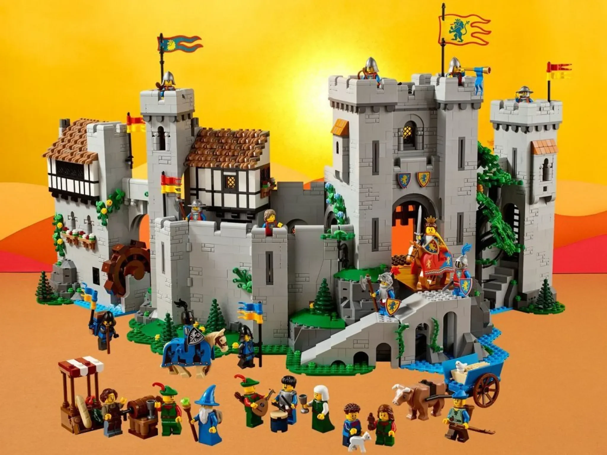 LEGO ICONS 10305 Löwenritterburg Bauset Mittelalter für Erwachsene