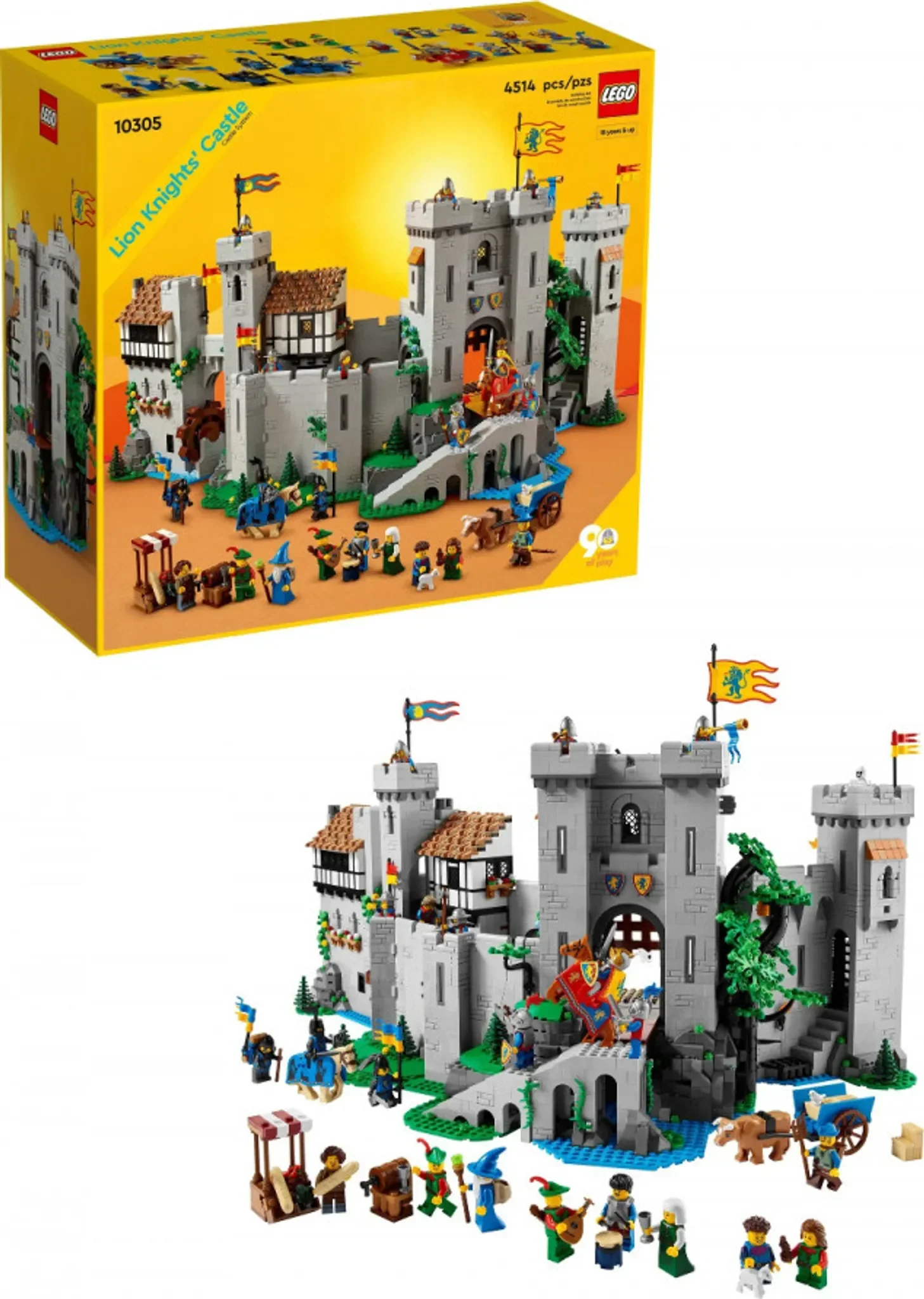 LEGO ICONS 10305 Löwenritterburg Bauset Mittelalter für Erwachsene