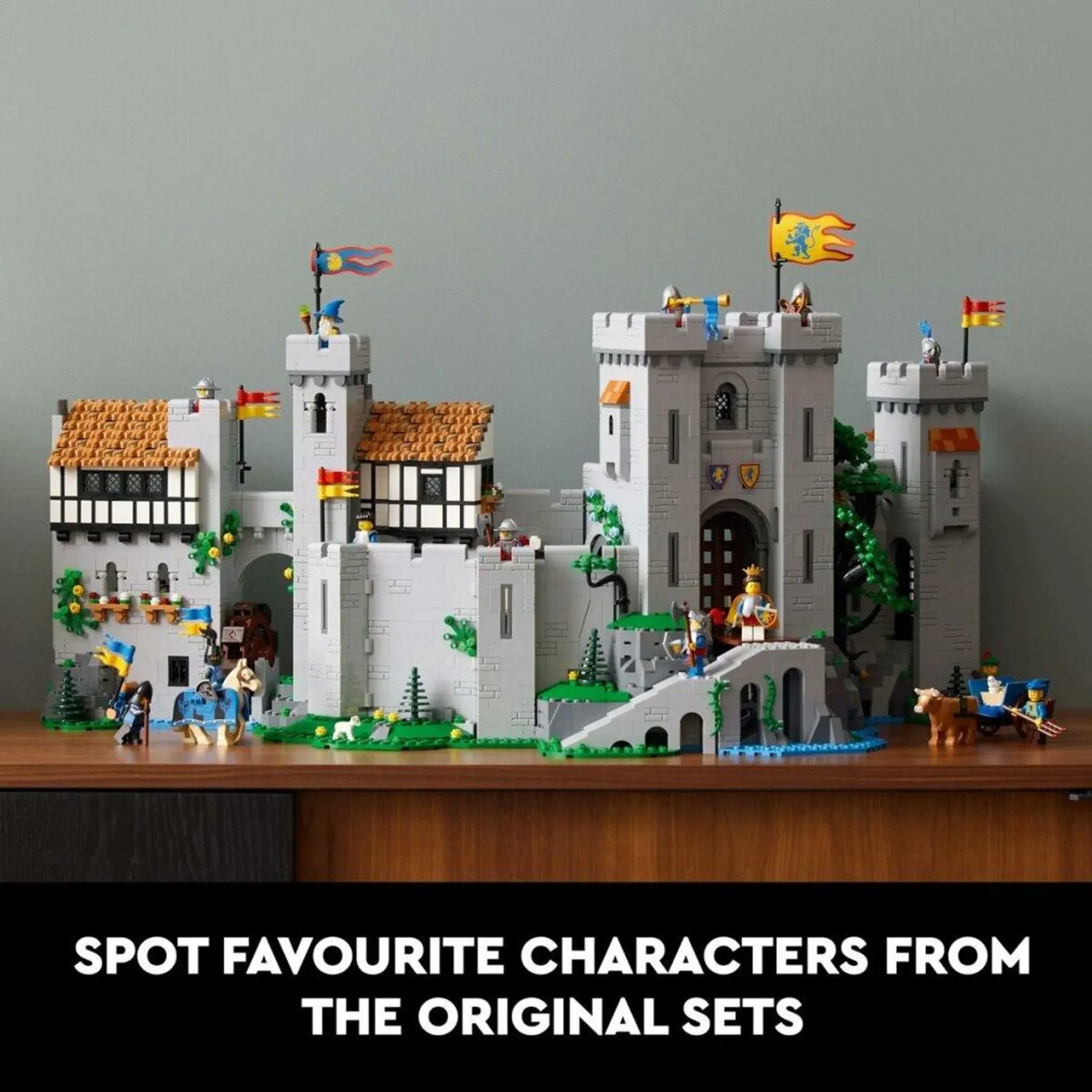 LEGO ICONS 10305 Löwenritterburg Bauset Mittelalter für Erwachsene