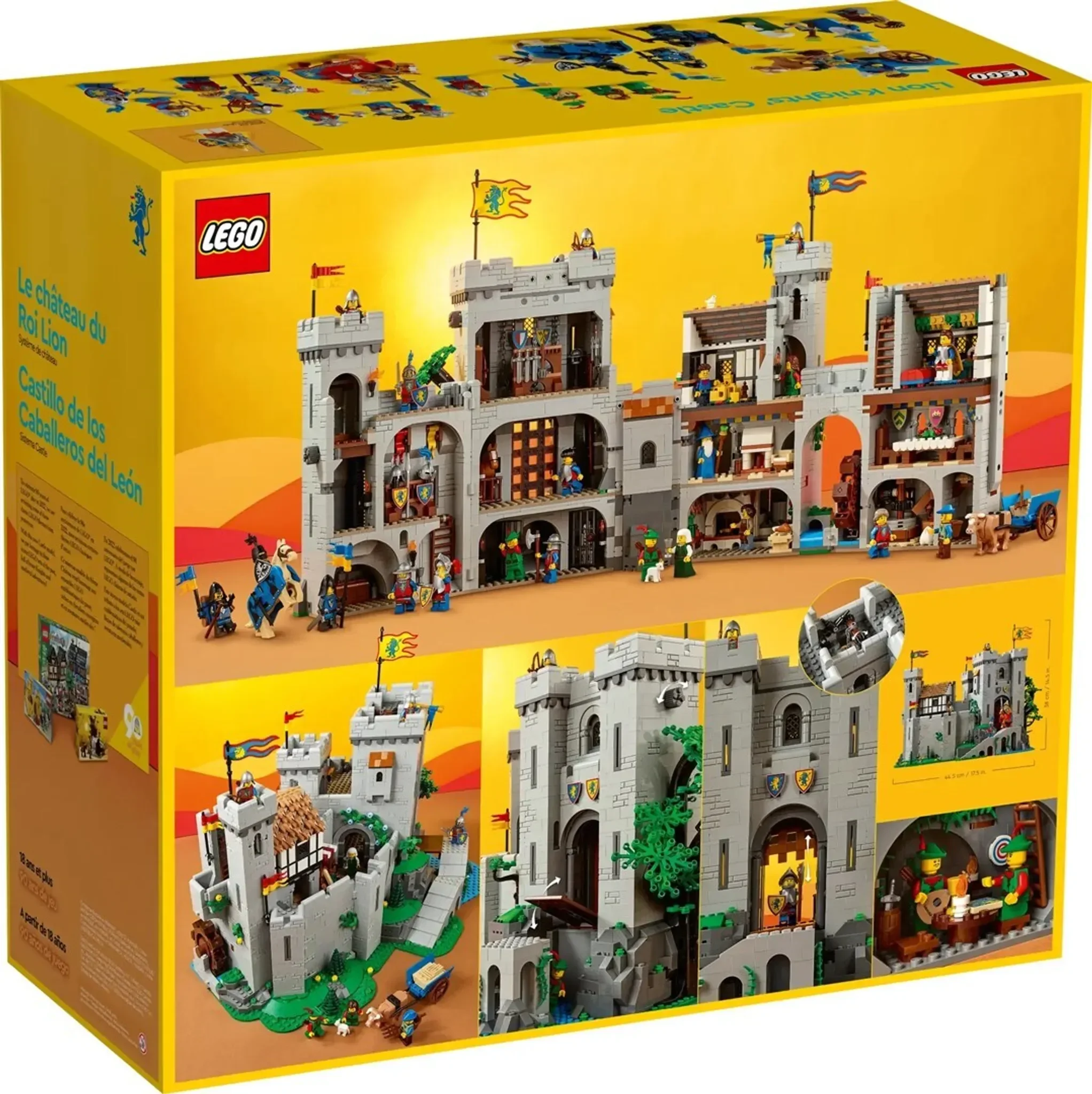 LEGO ICONS 10305 Löwenritterburg Bauset Mittelalter für Erwachsene