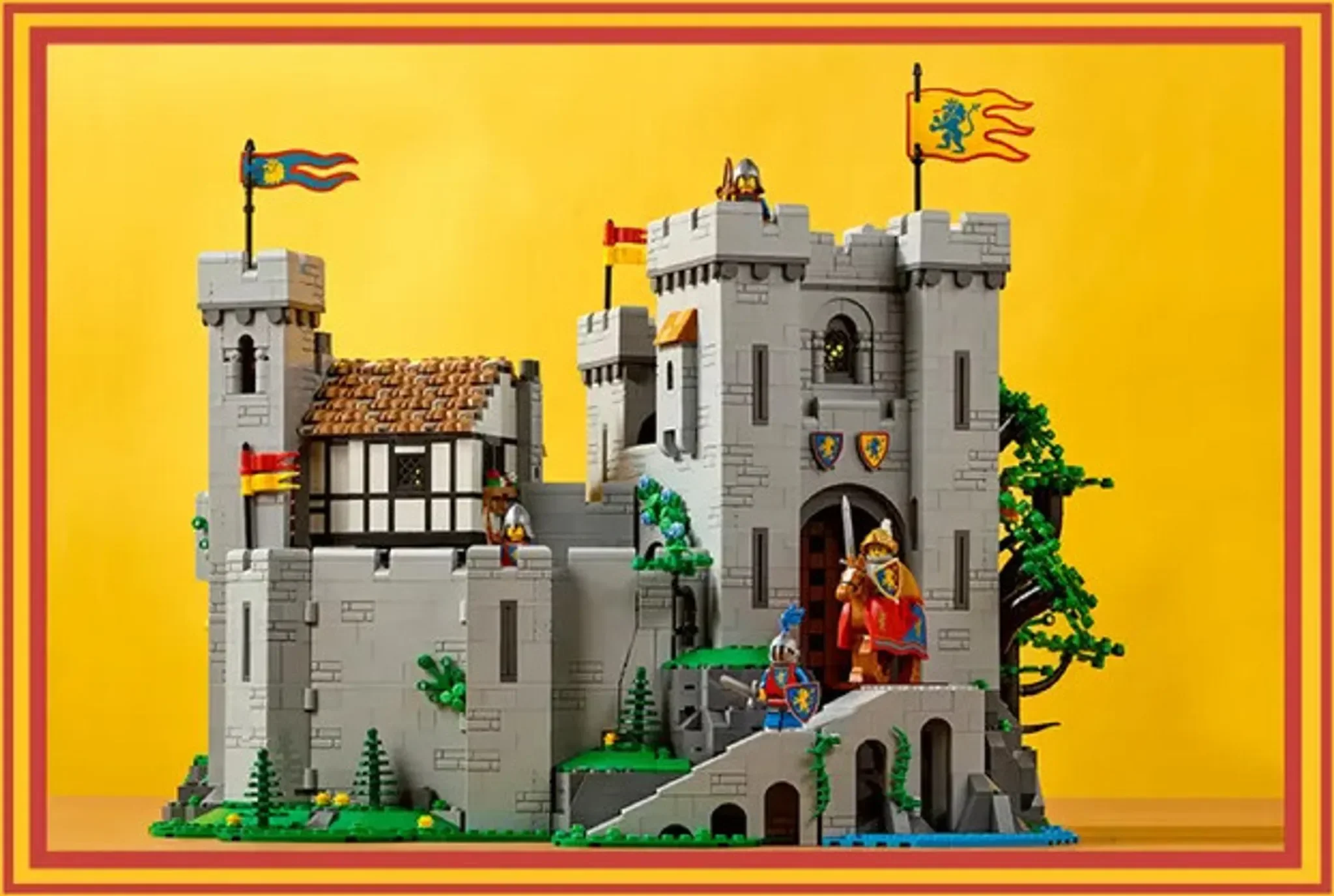 LEGO ICONS 10305 Löwenritterburg Bauset Mittelalter für Erwachsene