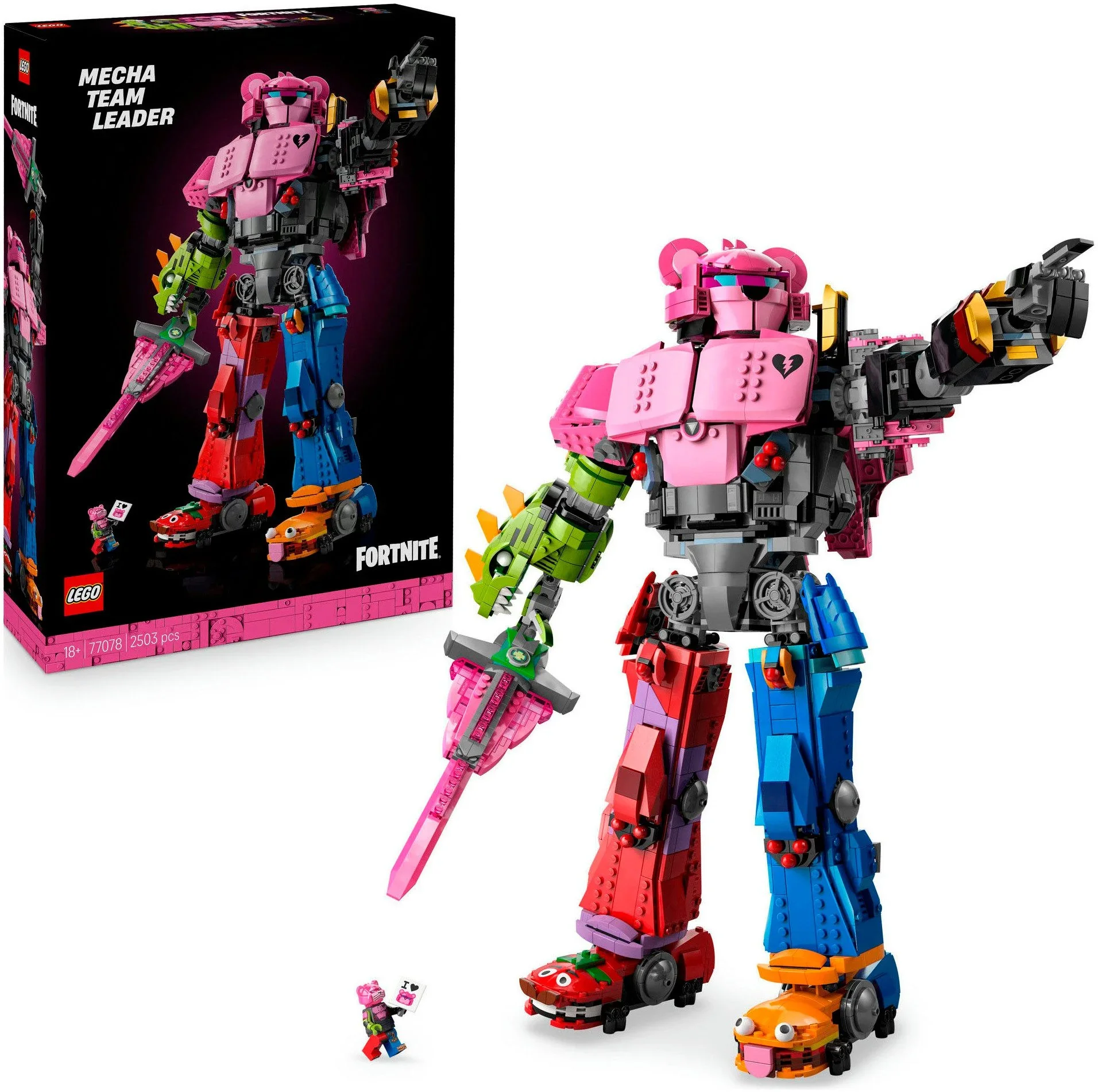 LEGO Fortnite Mecha-Anführer 77078 Bauset Sammlermodell 2503 Teile