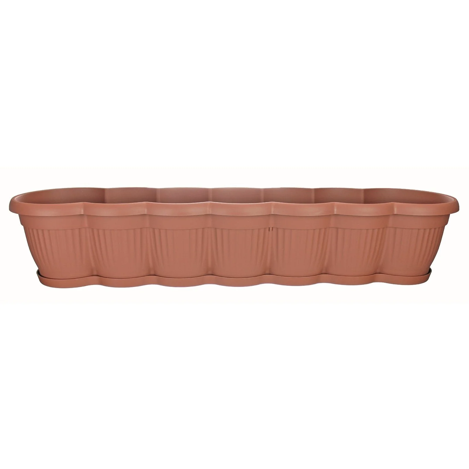HTI-LIVING Blumenkasten „Greta“ · 80 cm · Terracotta