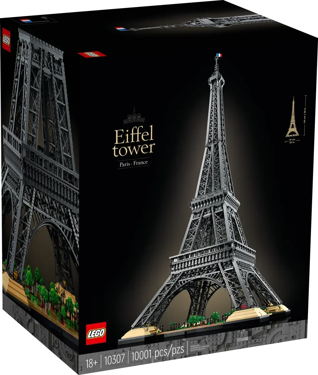 LEGO Eiffelturm 10307 Bauset für Erwachsene, 10001 Teile, 149 cm hoch