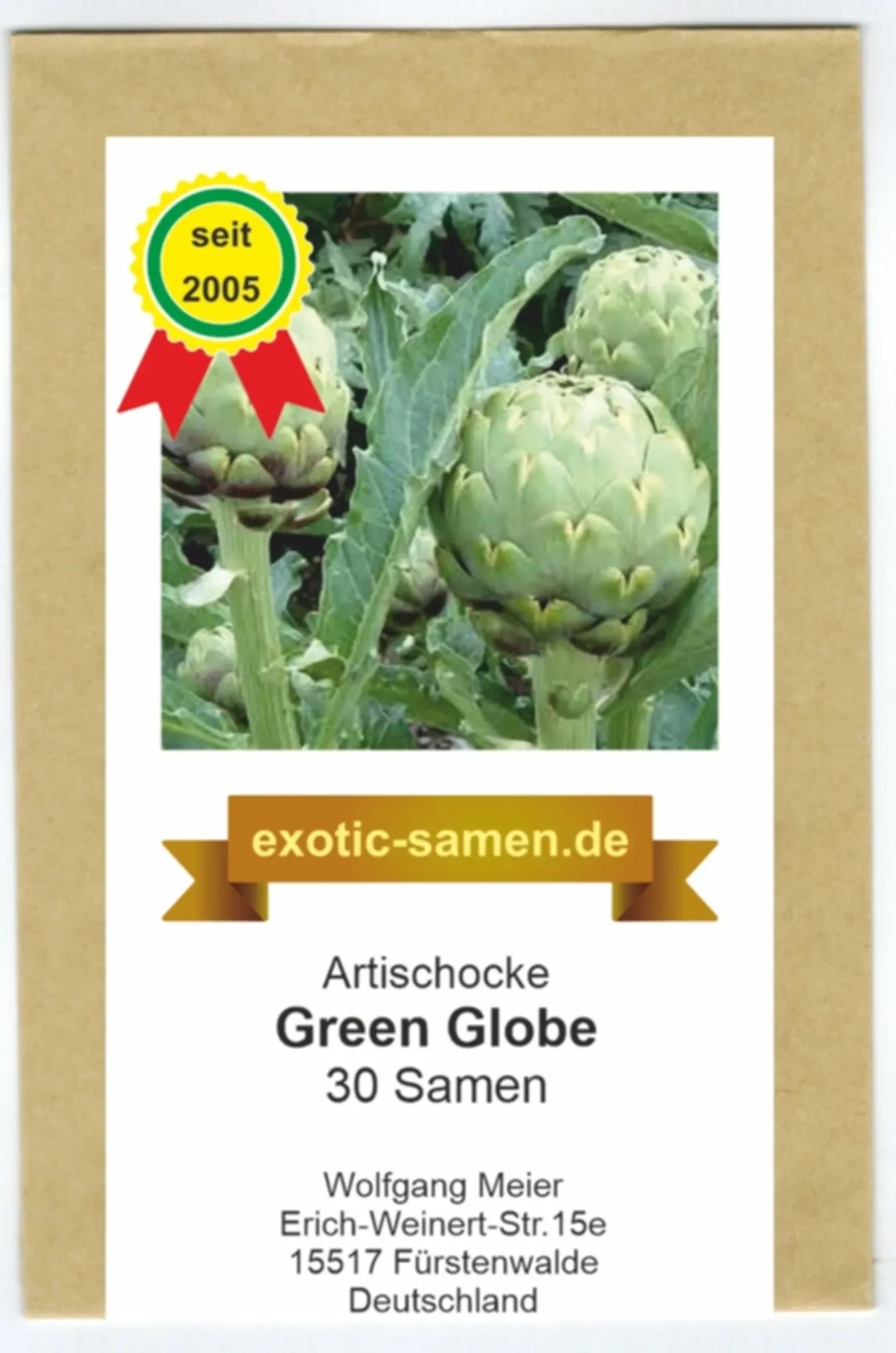 Artischocke „Green Globe“ – große Köpfe – mehrjährig – ca. 30 Samen
