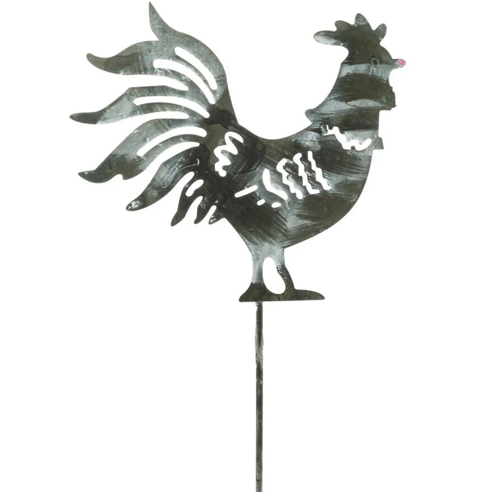 MATCHES21 HOME & HOBBY · Gartenstecker Hahn