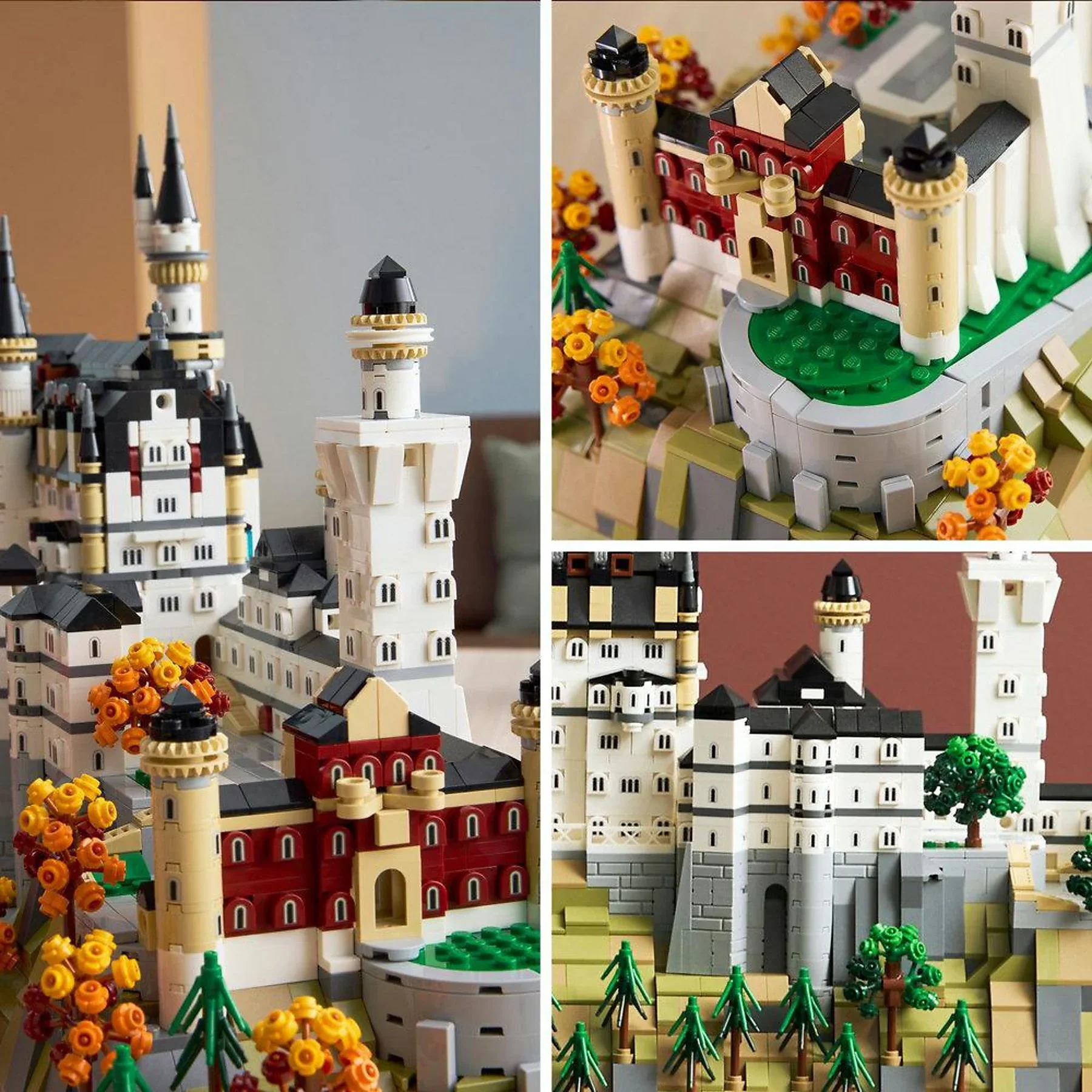 LEGO Architecture Schloss Neuschwanstein Bausatz 21063, mehrfarbig