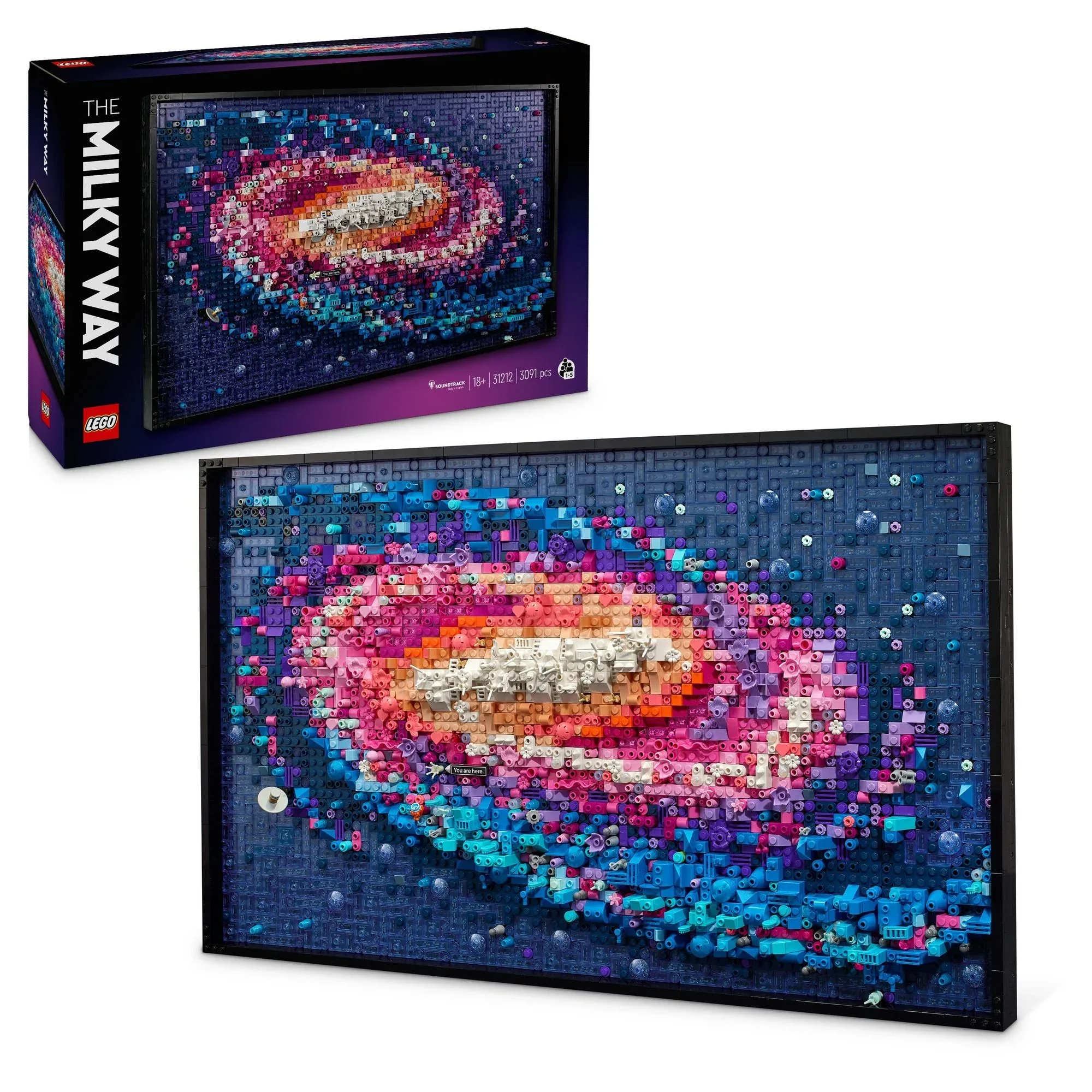 LEGO Art Die Milchstraßen-Galaxie Wandkunst Kreativ-Bauset 31212